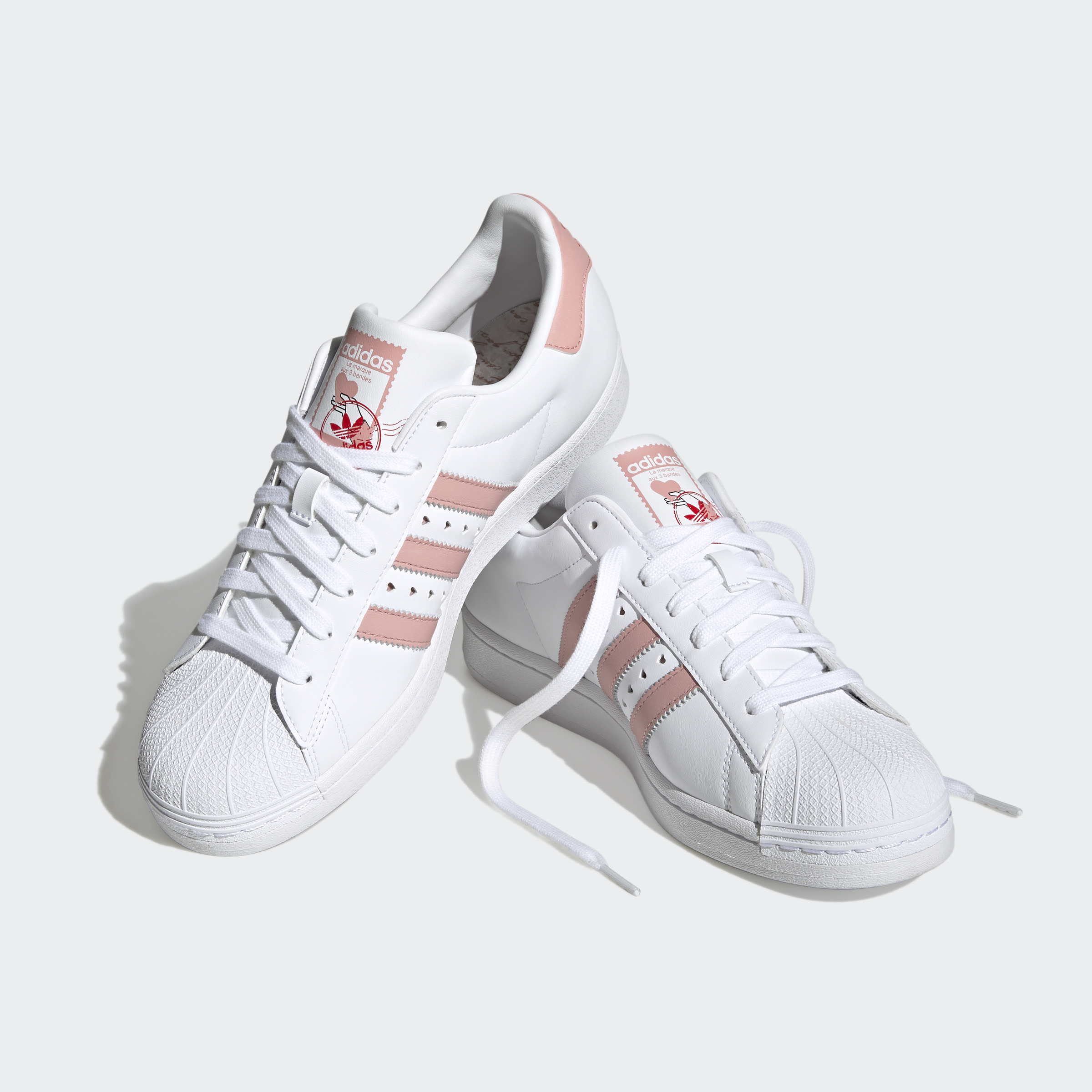 Superstar white pink deals