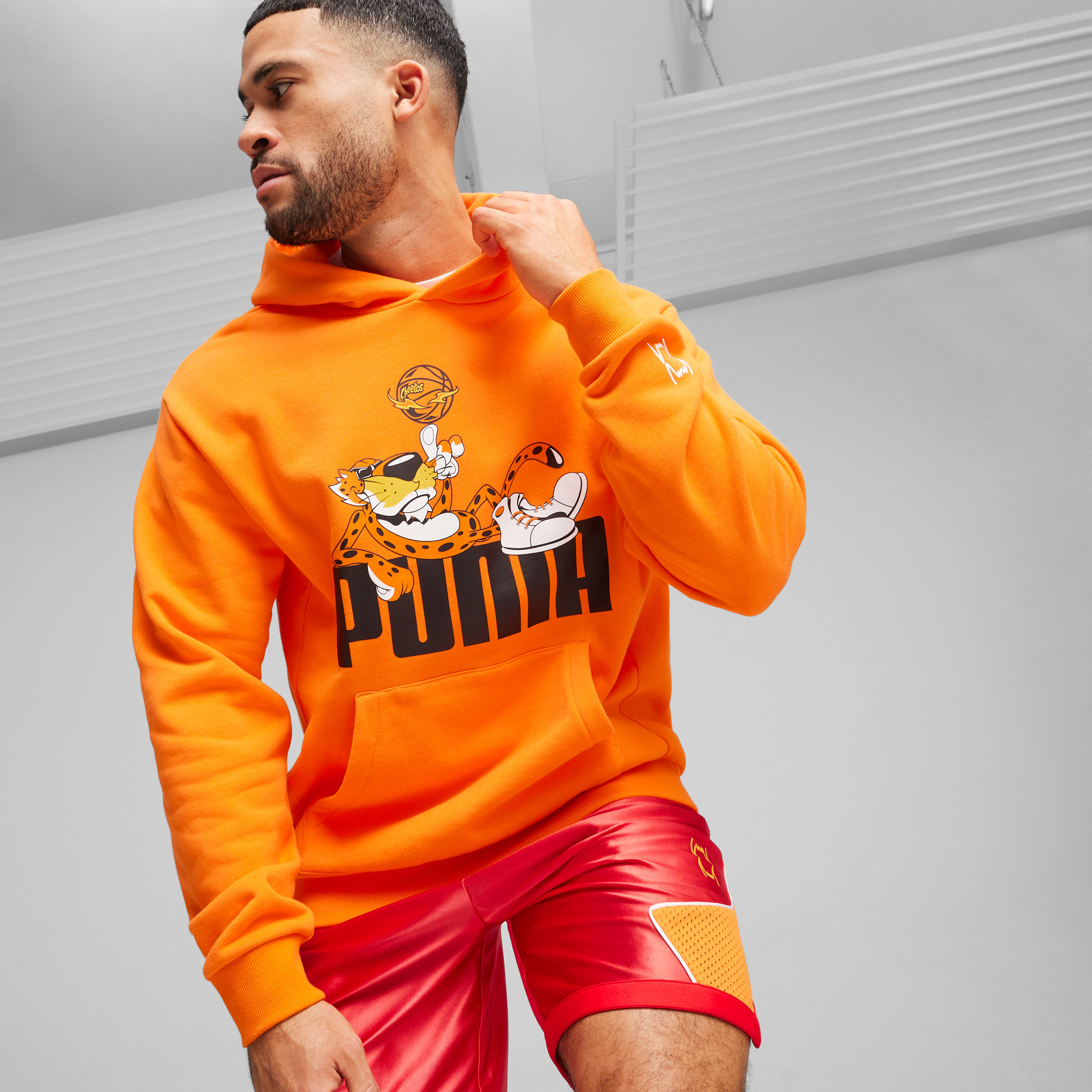 Puma Hoops x Cheetos Erkek Turuncu Sweatshirt 62586701